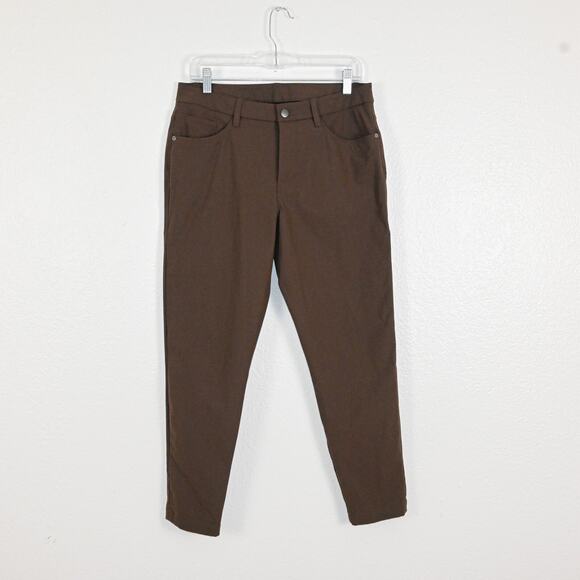 Lululemon Men's ABC Slim fit 5 Pocket Chino Pants in Brown Size 31 - Picture 1 of 14